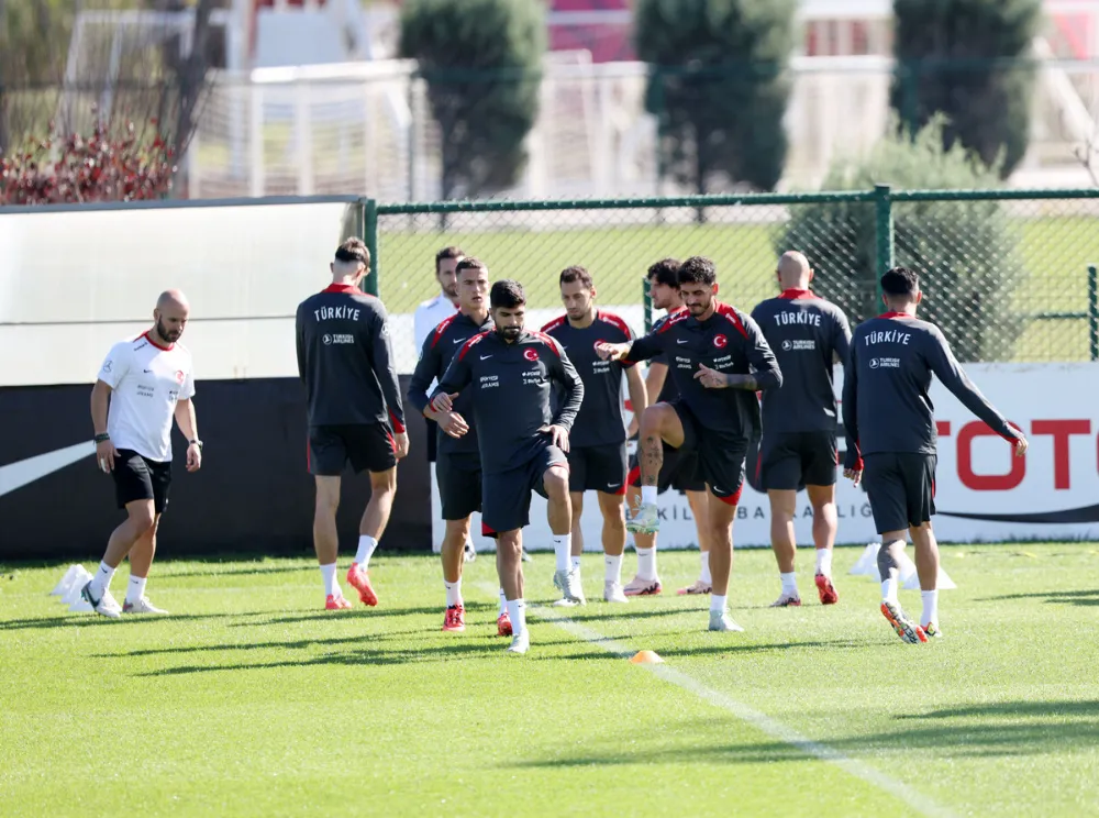 A Millî Takım, Karadağ Maçı Öncesindeki Son Çalışmasını Yaptı