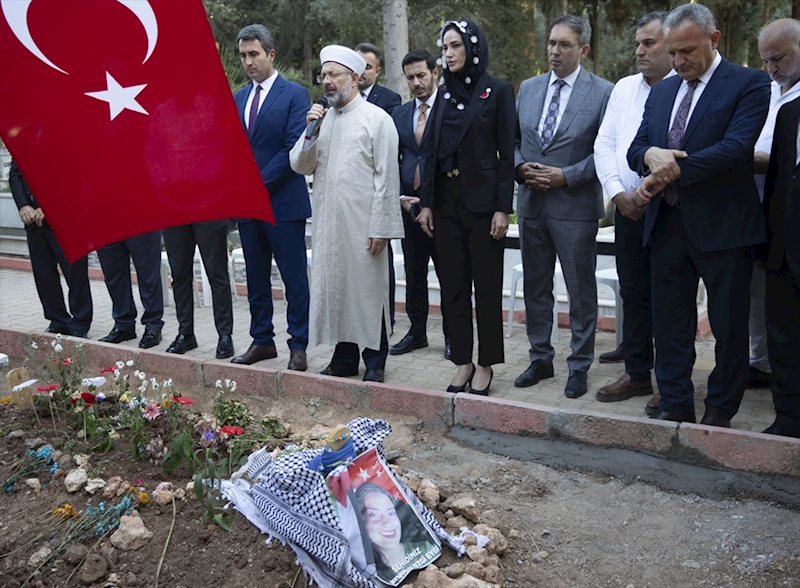 Diyanet İşleri Başkanı Erbaş, İsrail askerlerince katledilen Ayşenur Ezgi Eygi